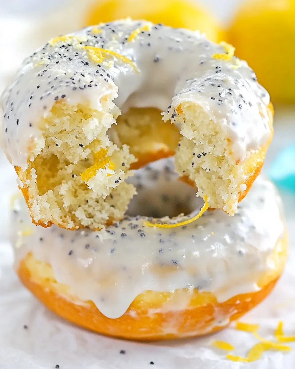 Lemon Poppy Seed Donuts