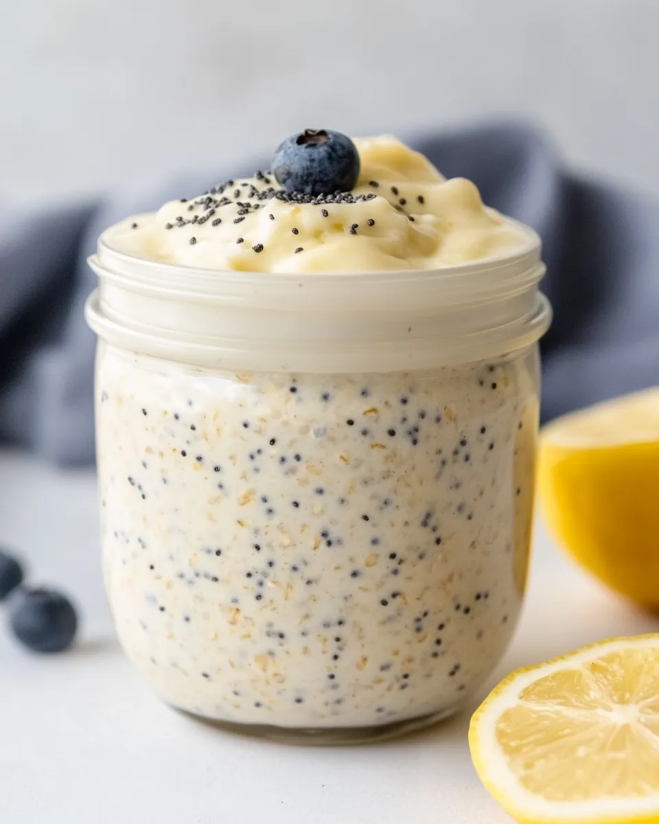 Lemon Poppy Seed Overnight Oats