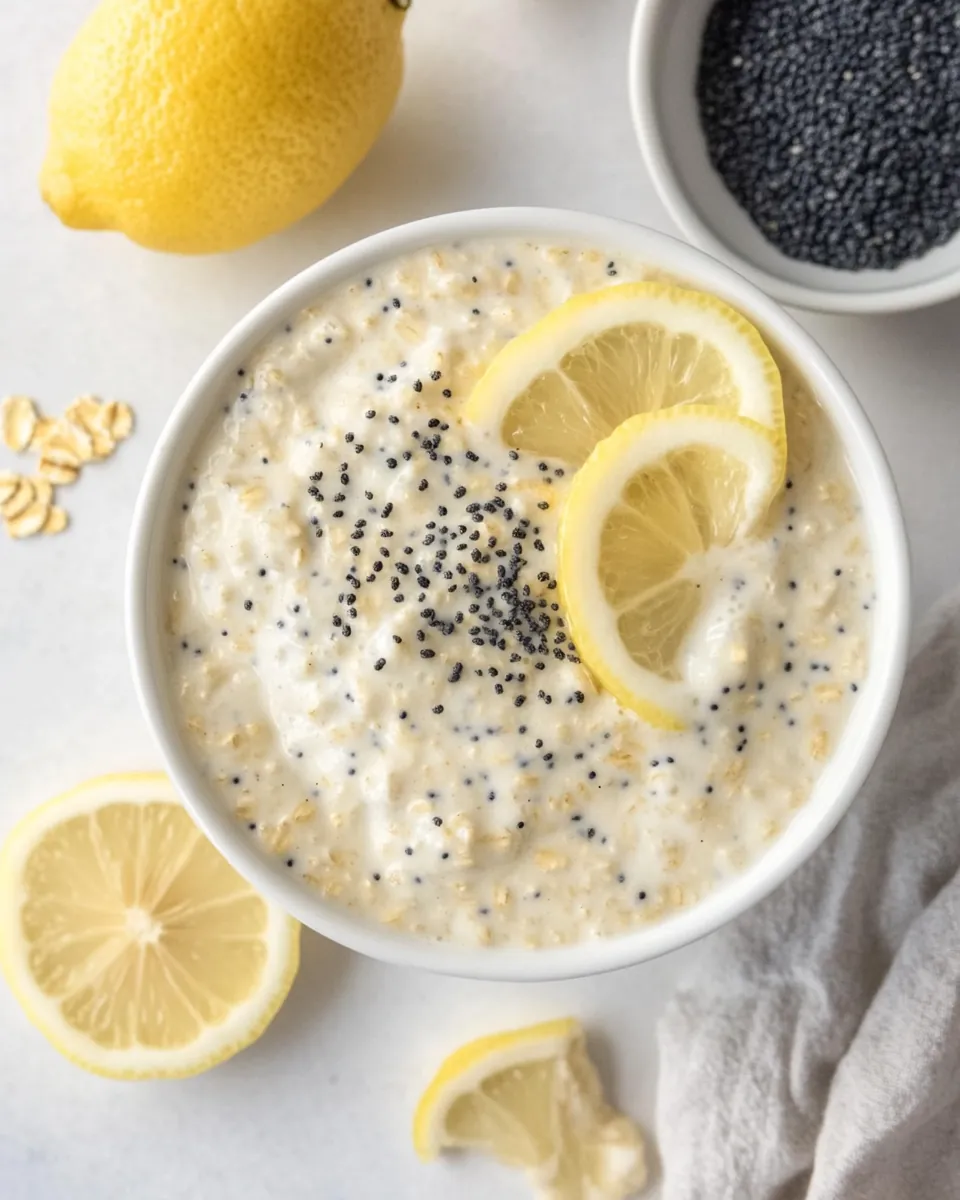Lemon Poppy Seed Overnight Oats