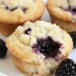 Lemon Ricotta Blackberry Muffins