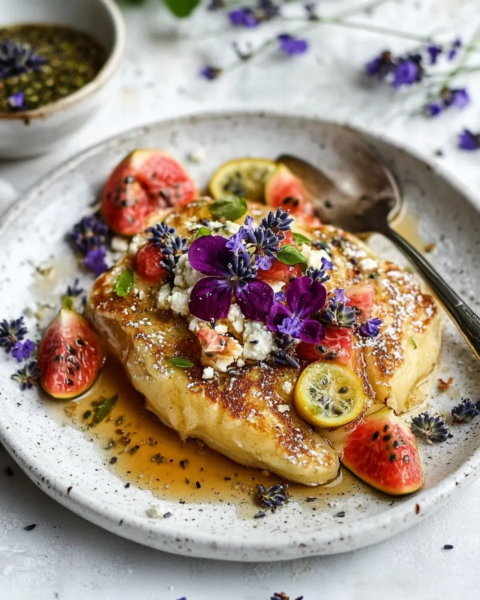Lemon Ricotta Stuffed Syrian Pancakes