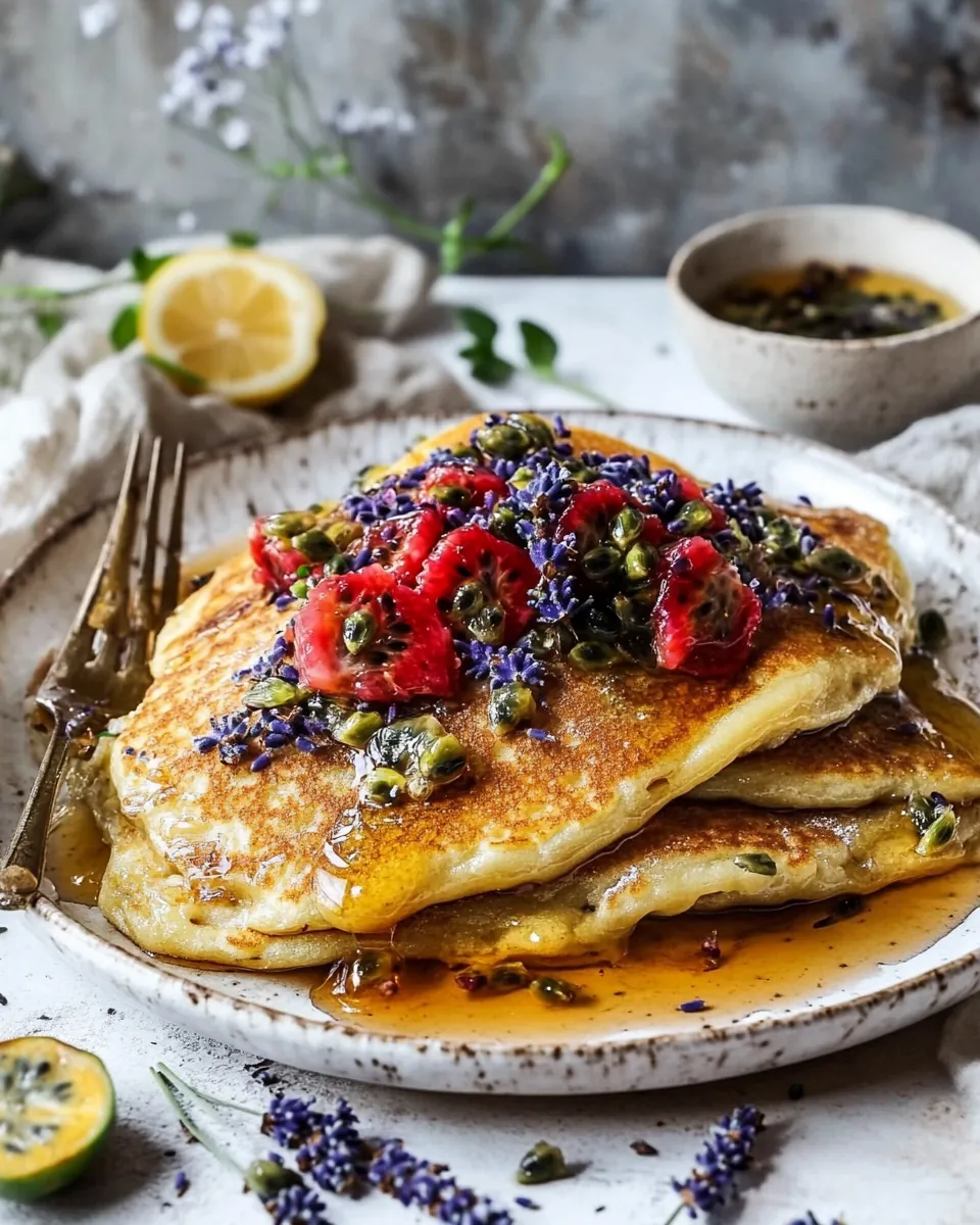 Lemon Ricotta Stuffed Syrian Pancakes