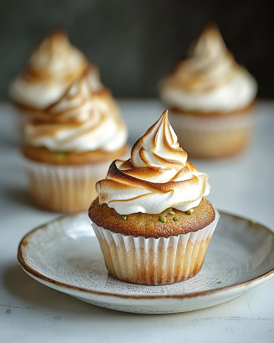 Lemon Pistachio Cupcakes
