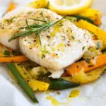 Light Elegant White Fish and Vegetables
