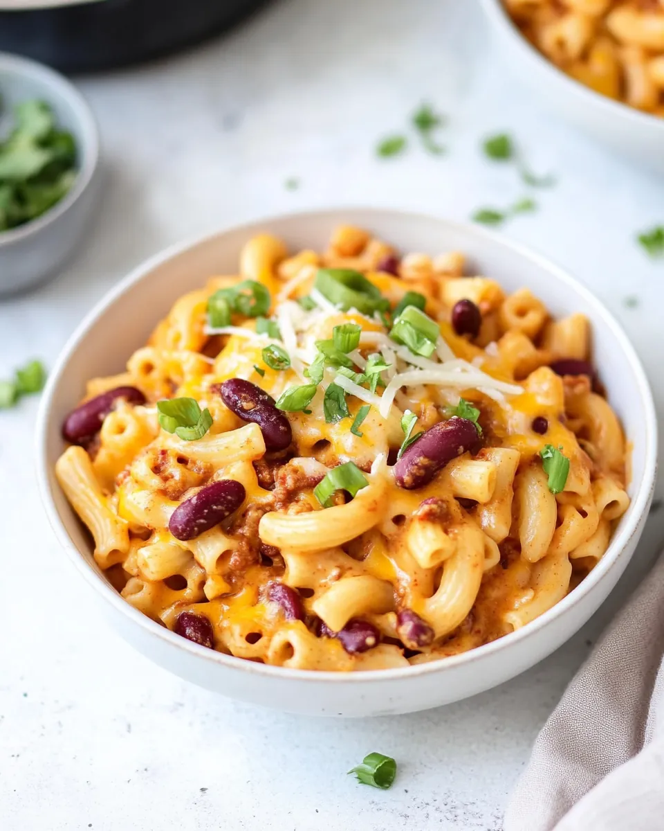 Loaded Chili Mac and Cheese