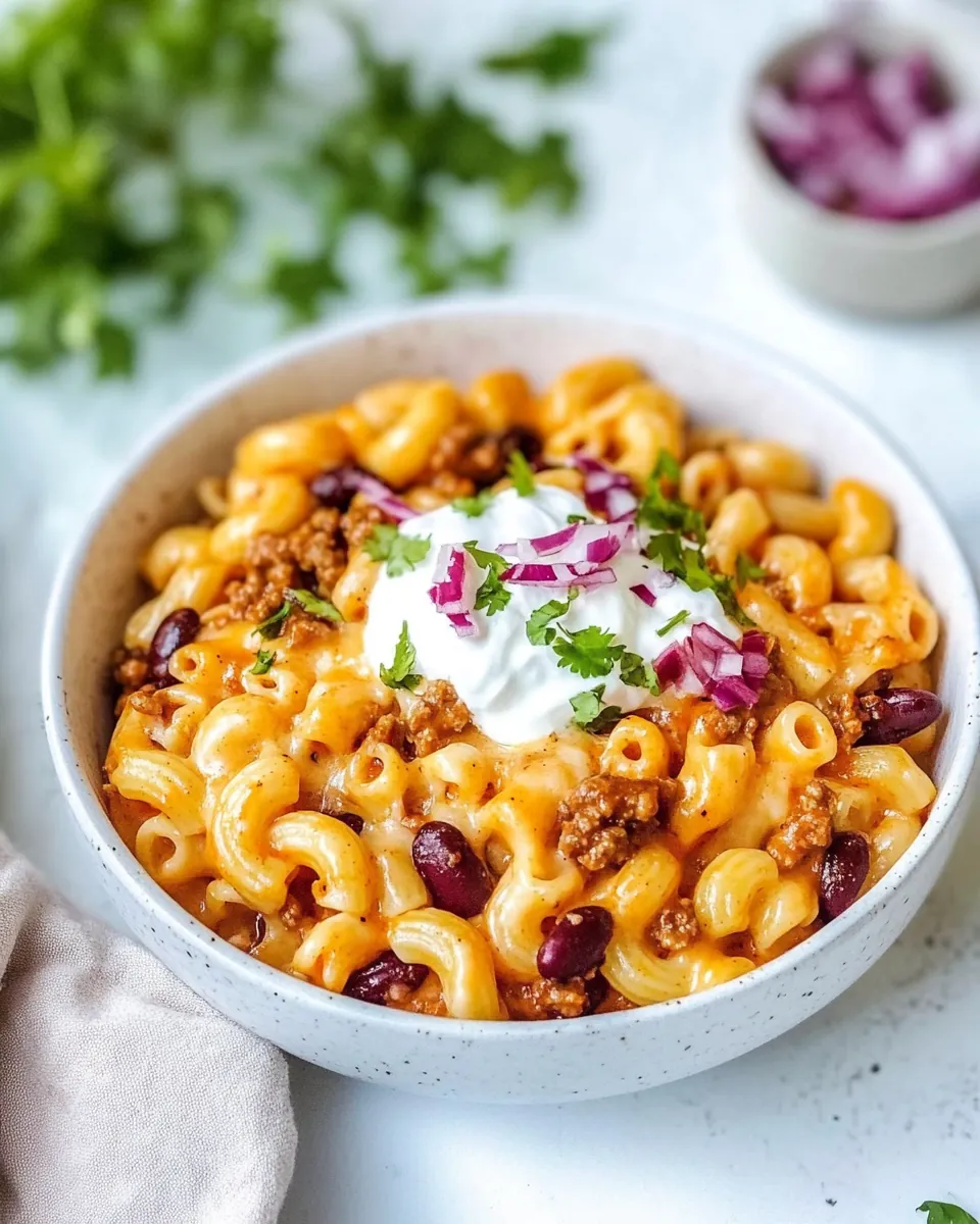 Loaded Chili Mac and Cheese