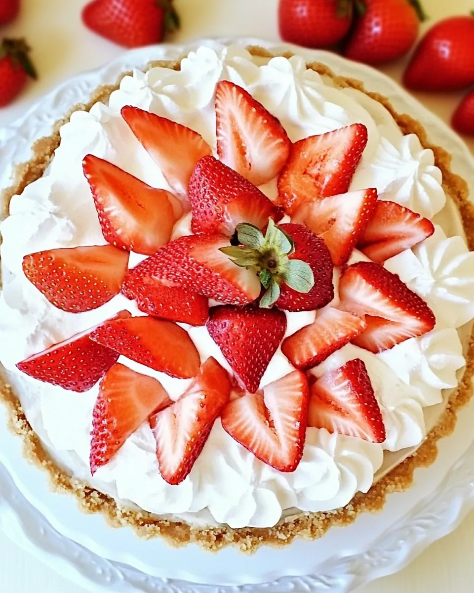 Low Fat Strawberry No Bake Cheesecake