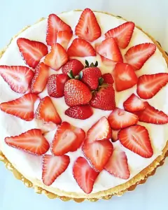 Low Fat Strawberry No Bake Cheesecake