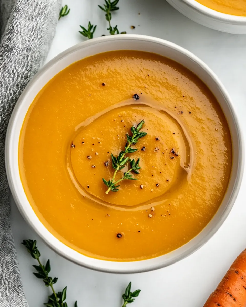 Maple Roasted Sweet Potato Carrot Soup