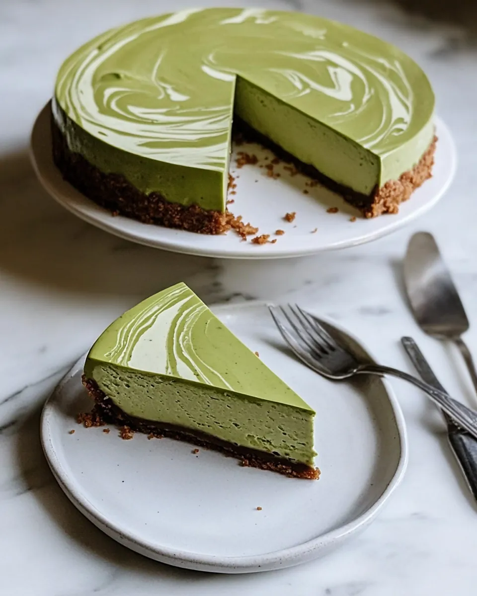 Matcha Swirl Cheesecake
