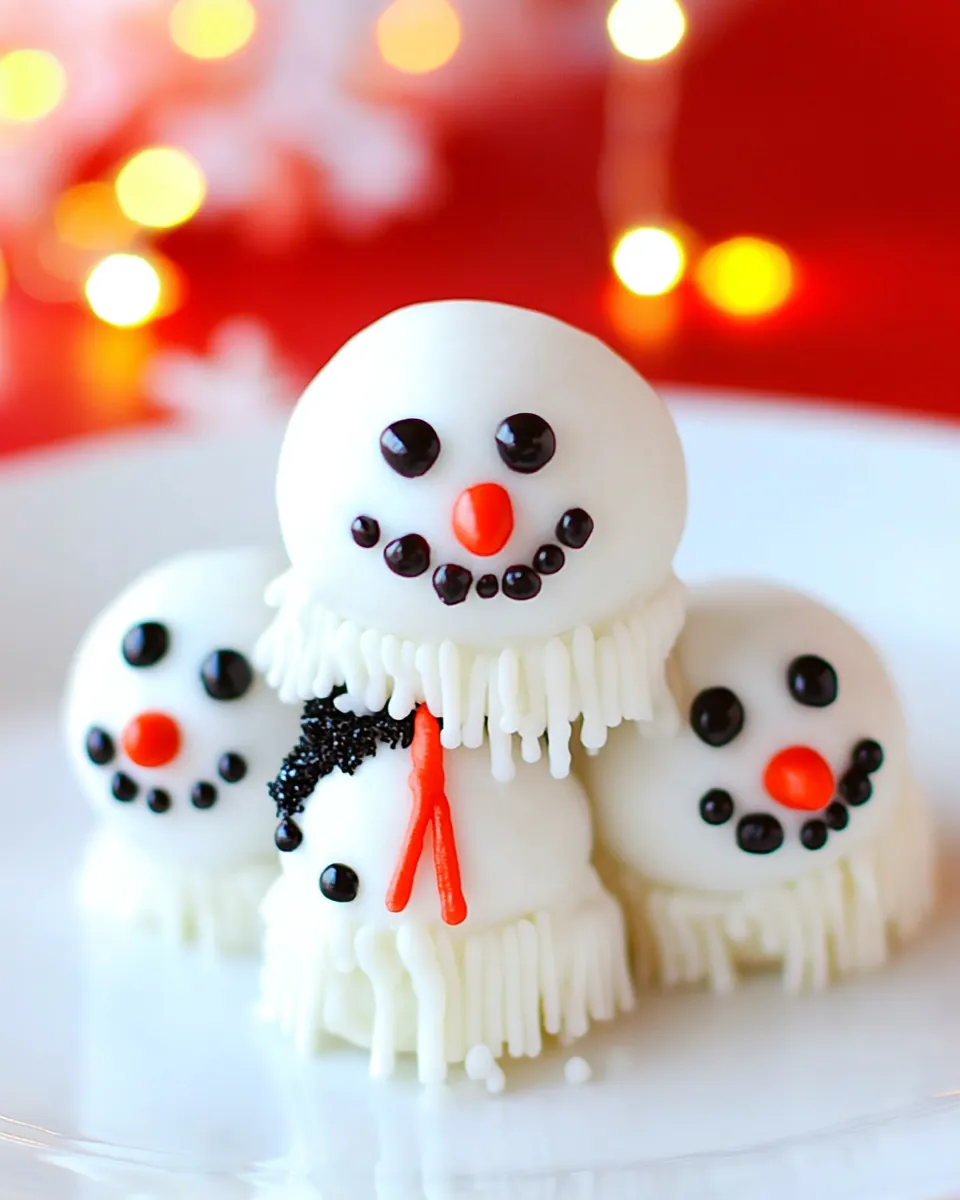 Melting Snowmen Cookie Balls