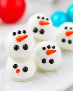 Melting Snowmen Cookie Balls