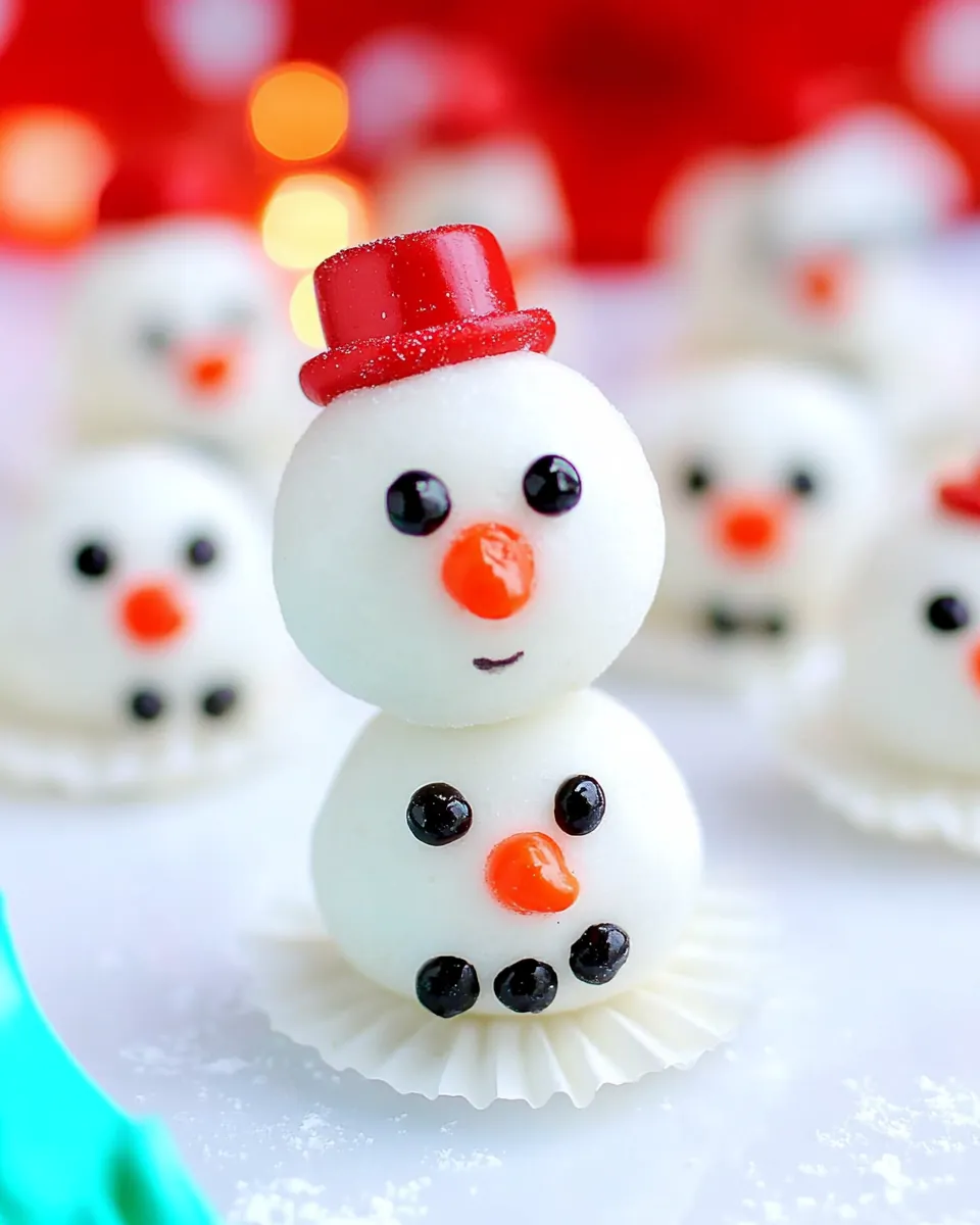 Melting Snowmen Cookie Balls