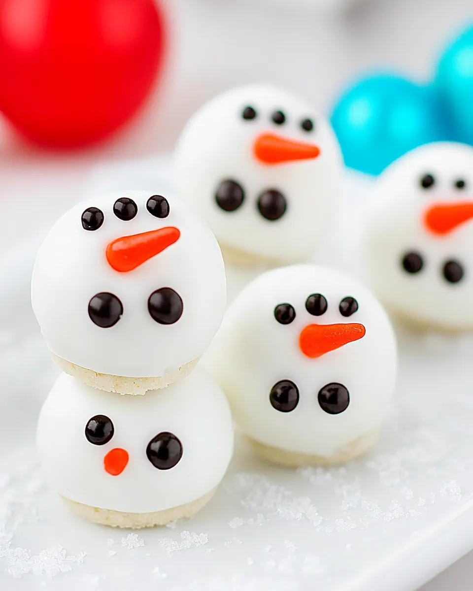Melting Snowmen Cookie Balls