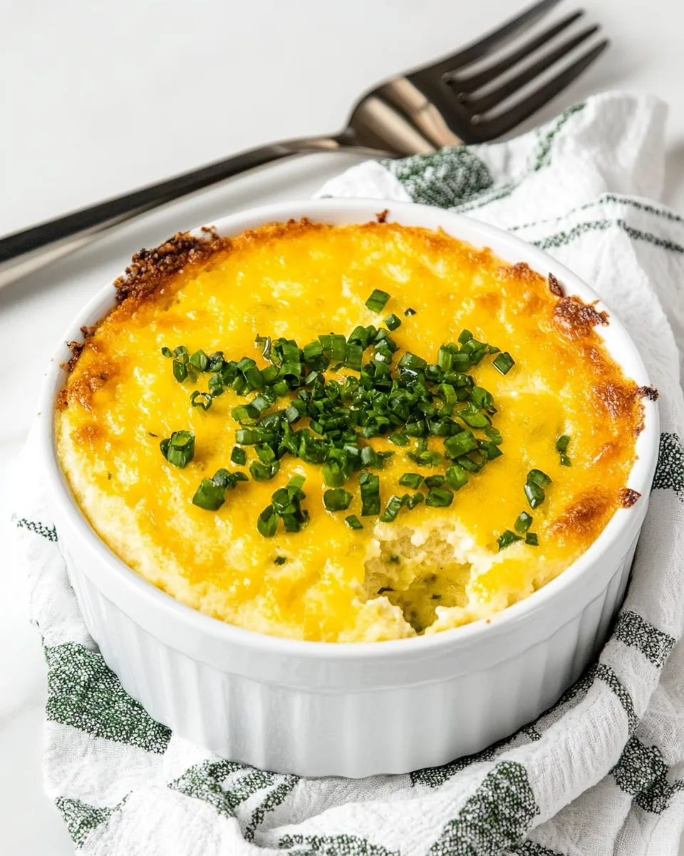 Mexican Cheese Soufflé