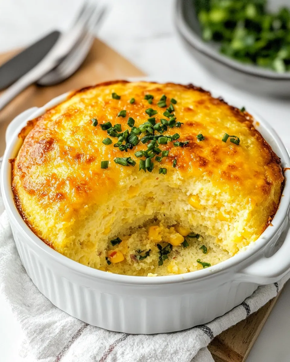 Mexican Cheese Soufflé