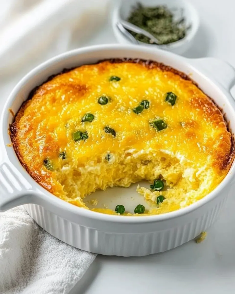 Mexican Cheese Soufflé