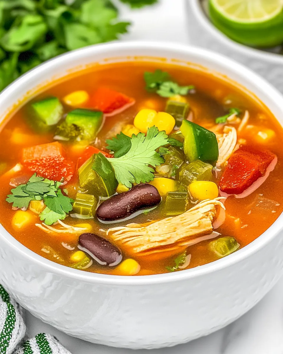 Mexican Chicken Rice Soup