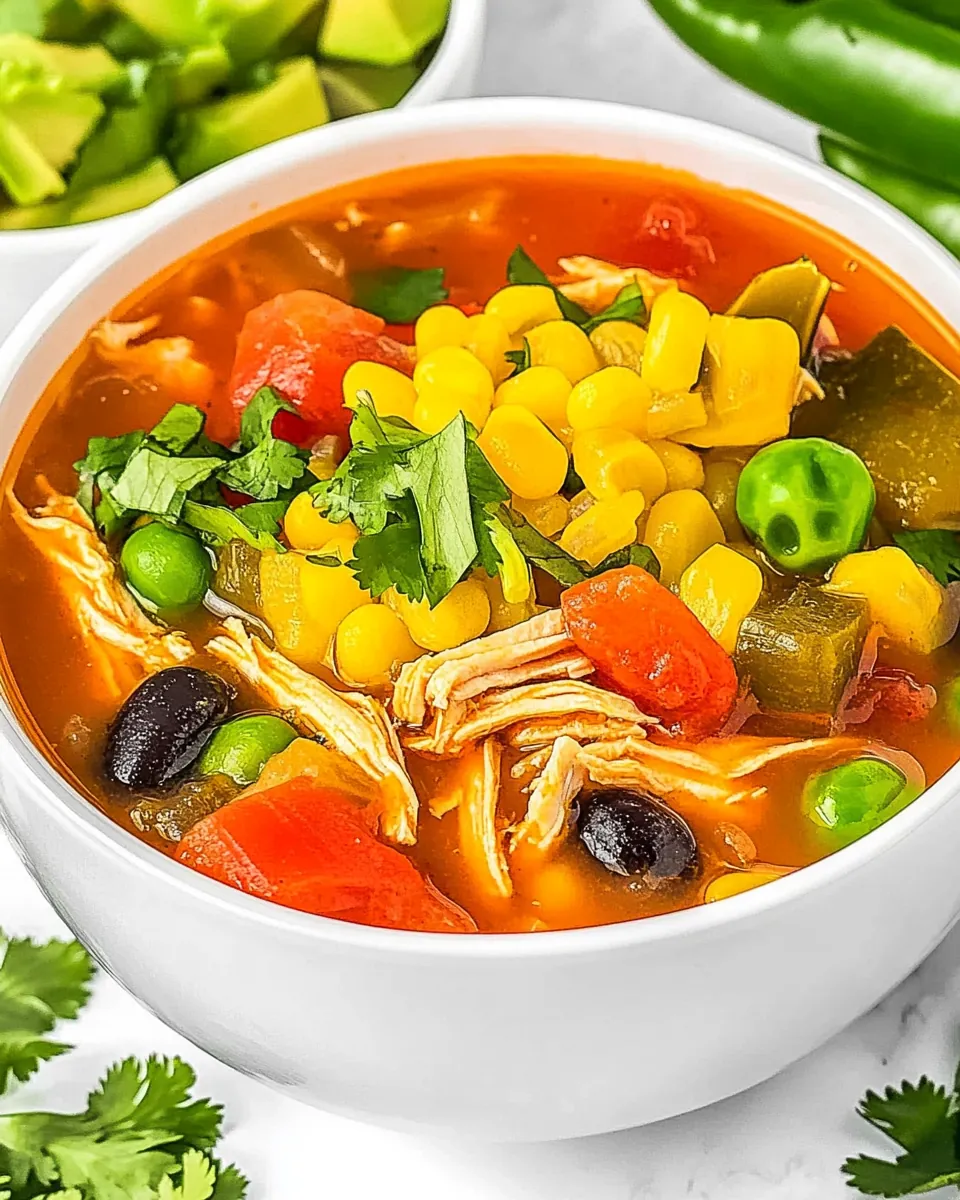 Mexican Chicken Rice Soup