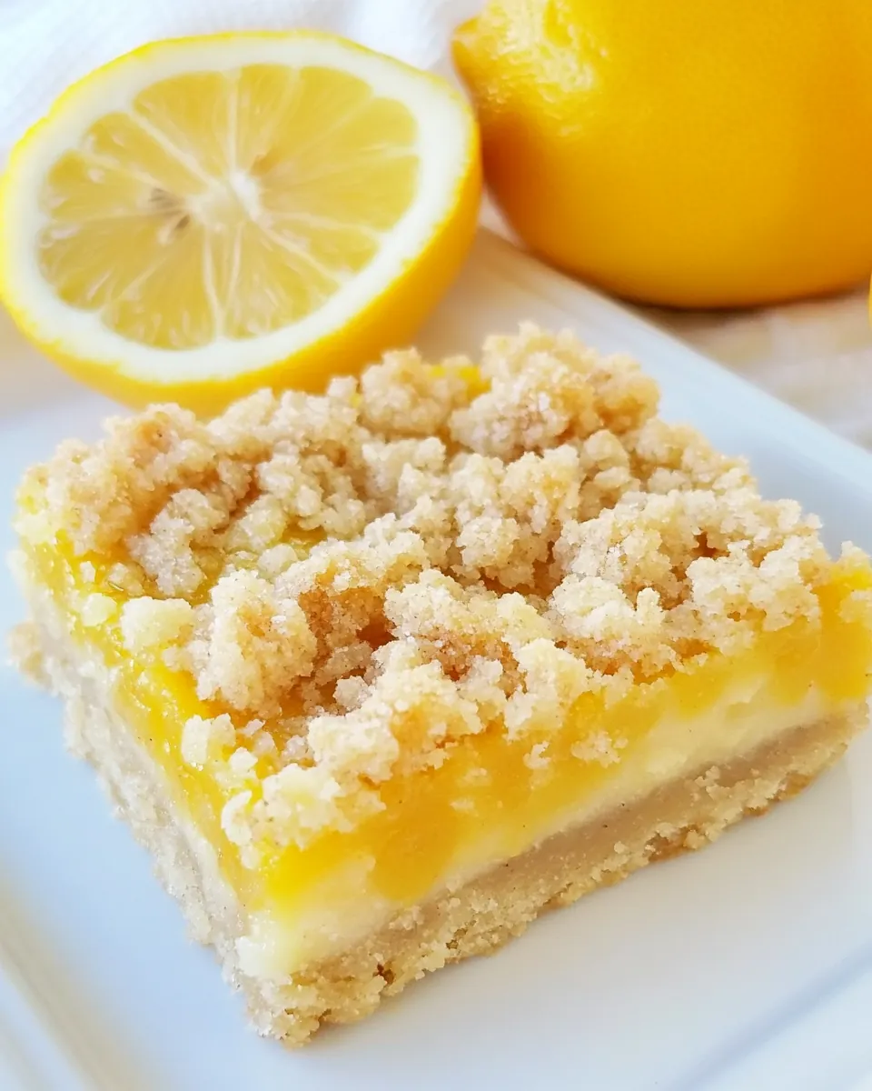 Meyer Lemon Streusel Bars