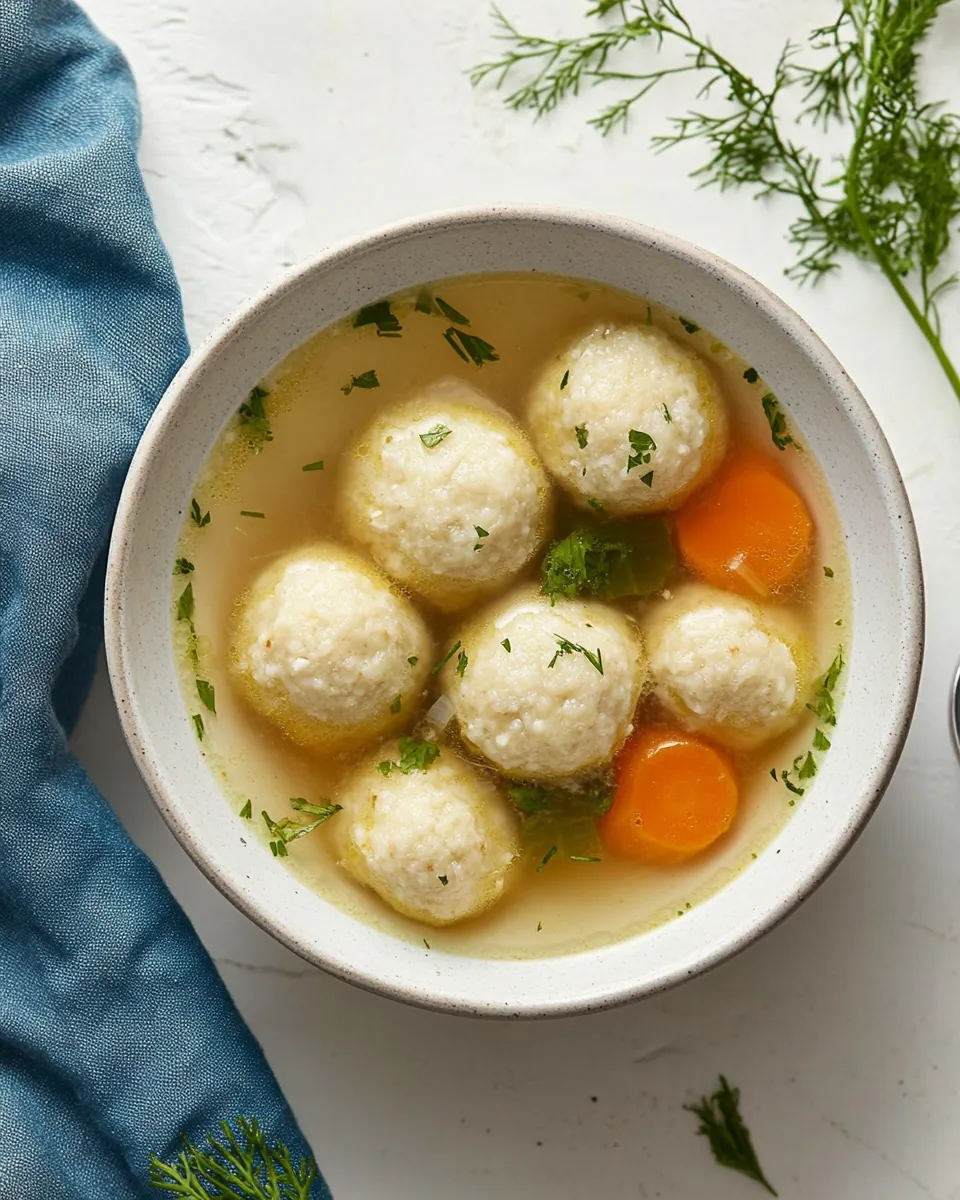 Mini Matzah Ball Soup