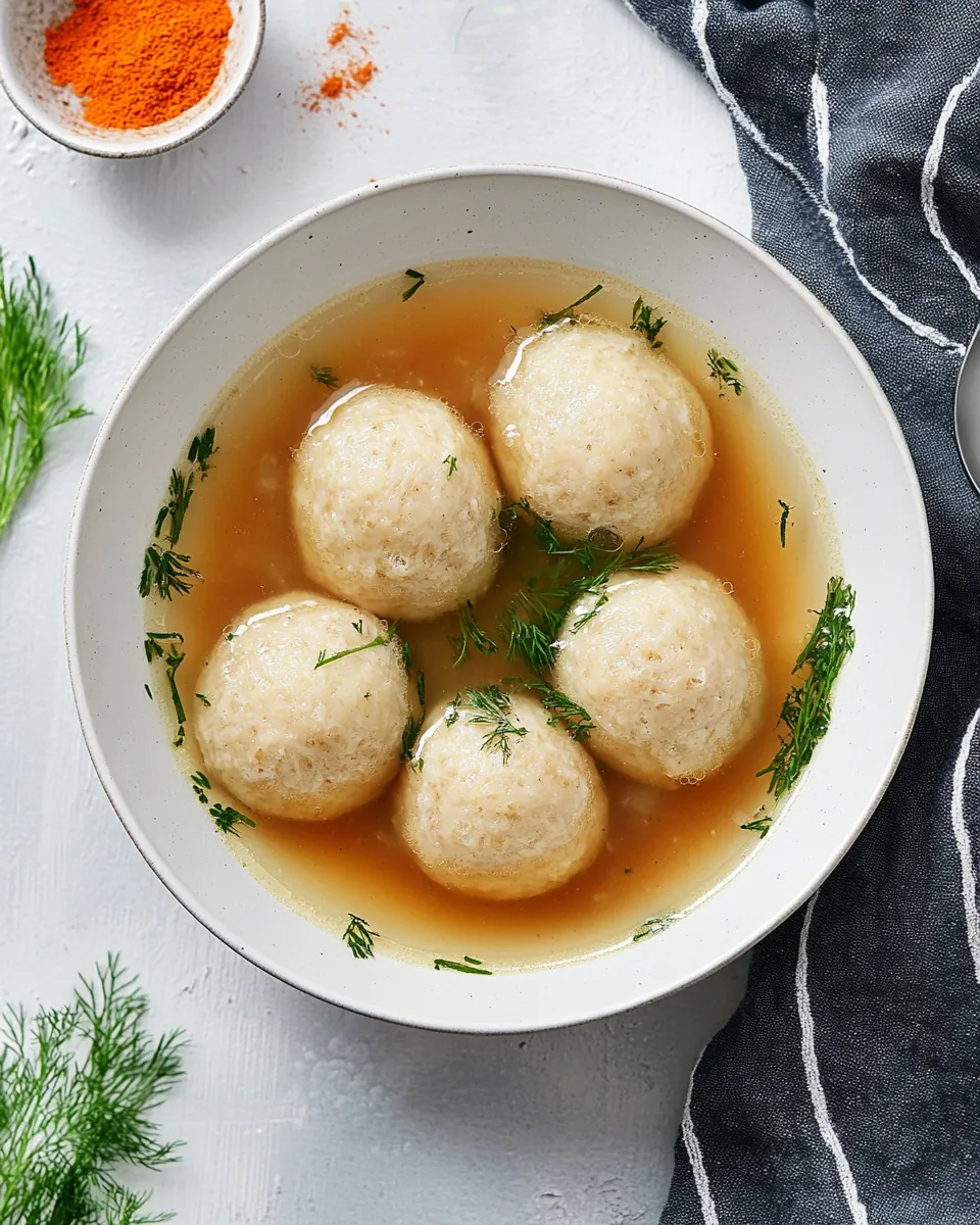 Mini Matzah Ball Soup