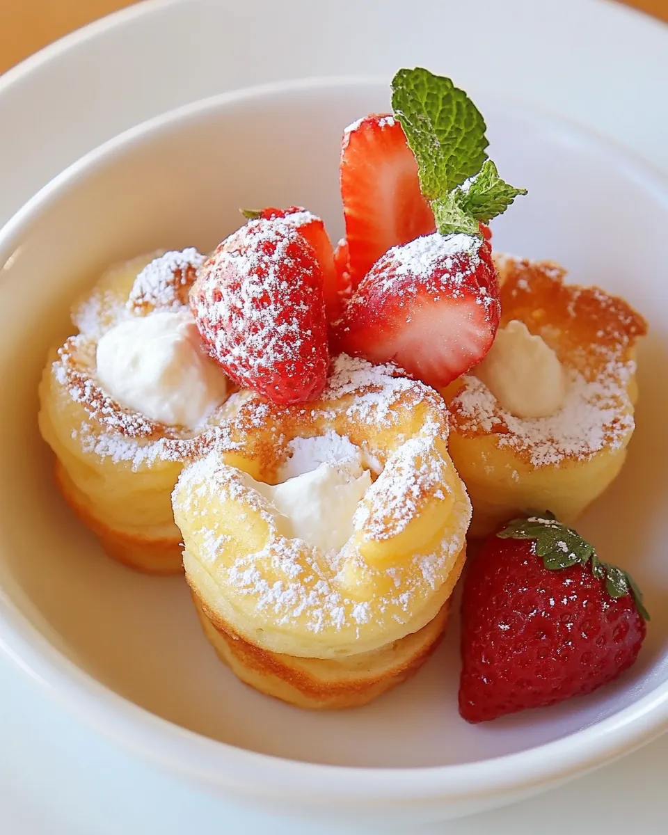 Mini Puffed Oven Pancakes