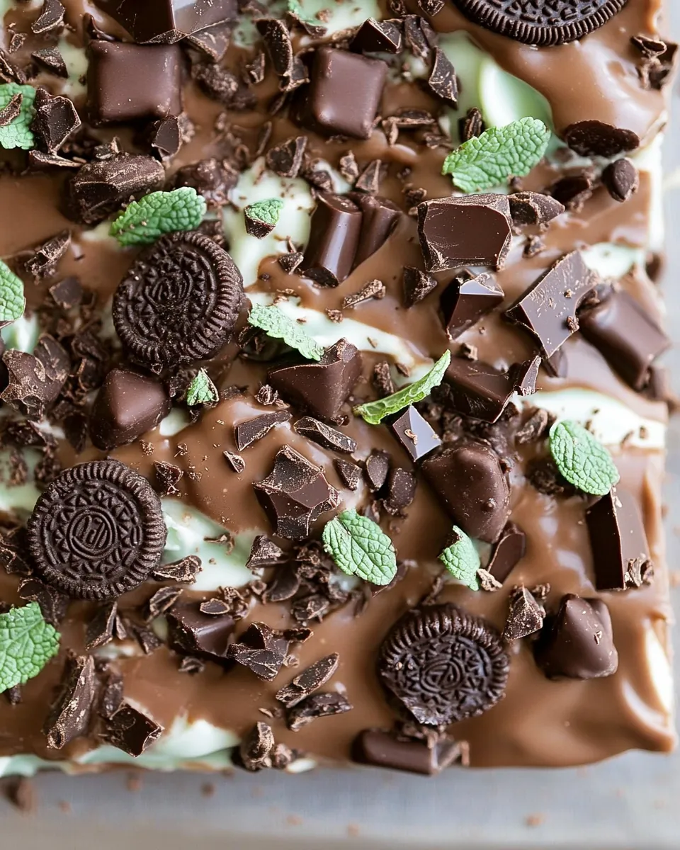 Mint Oreo Chocolate Bark