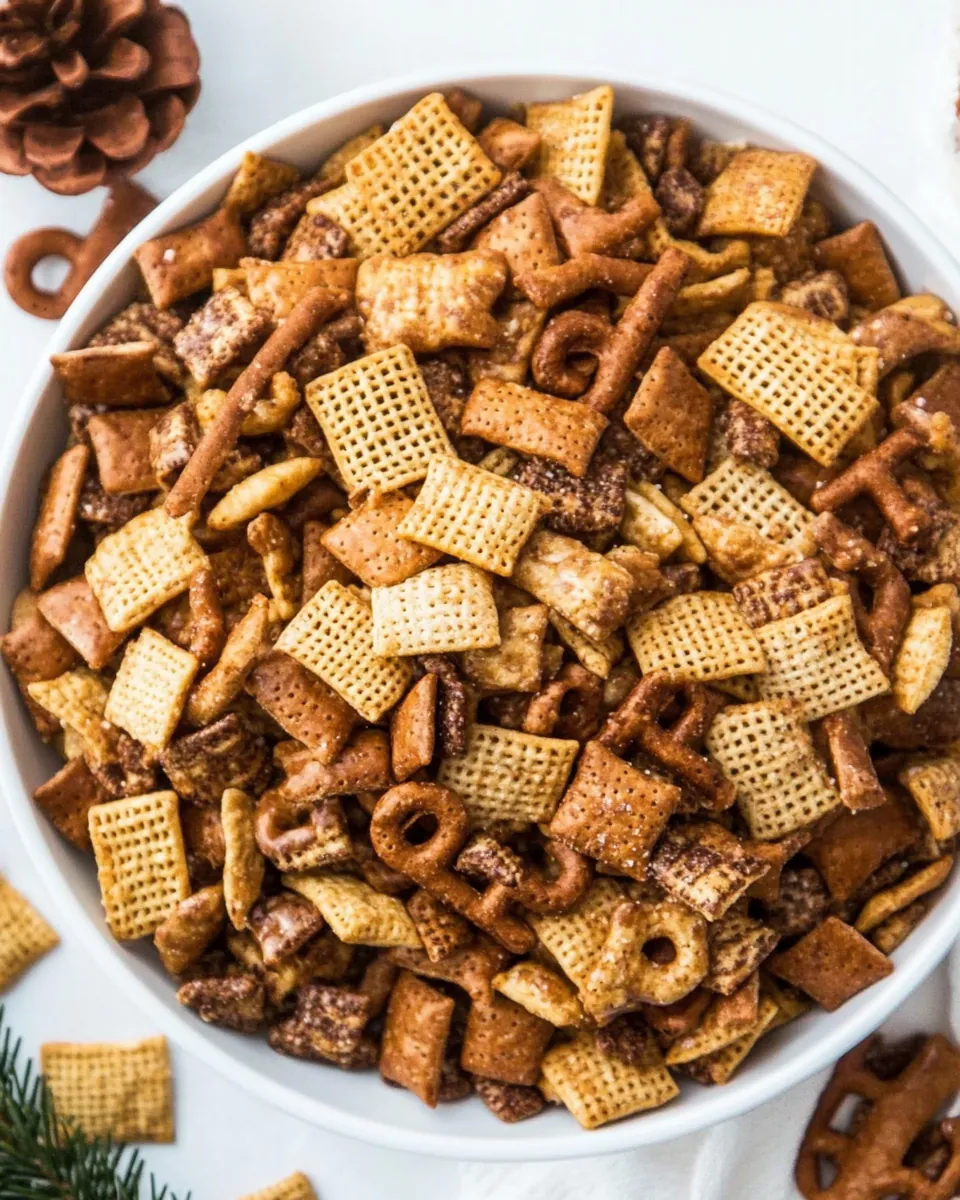 Moms Secret Christmas Eve Chex Mix