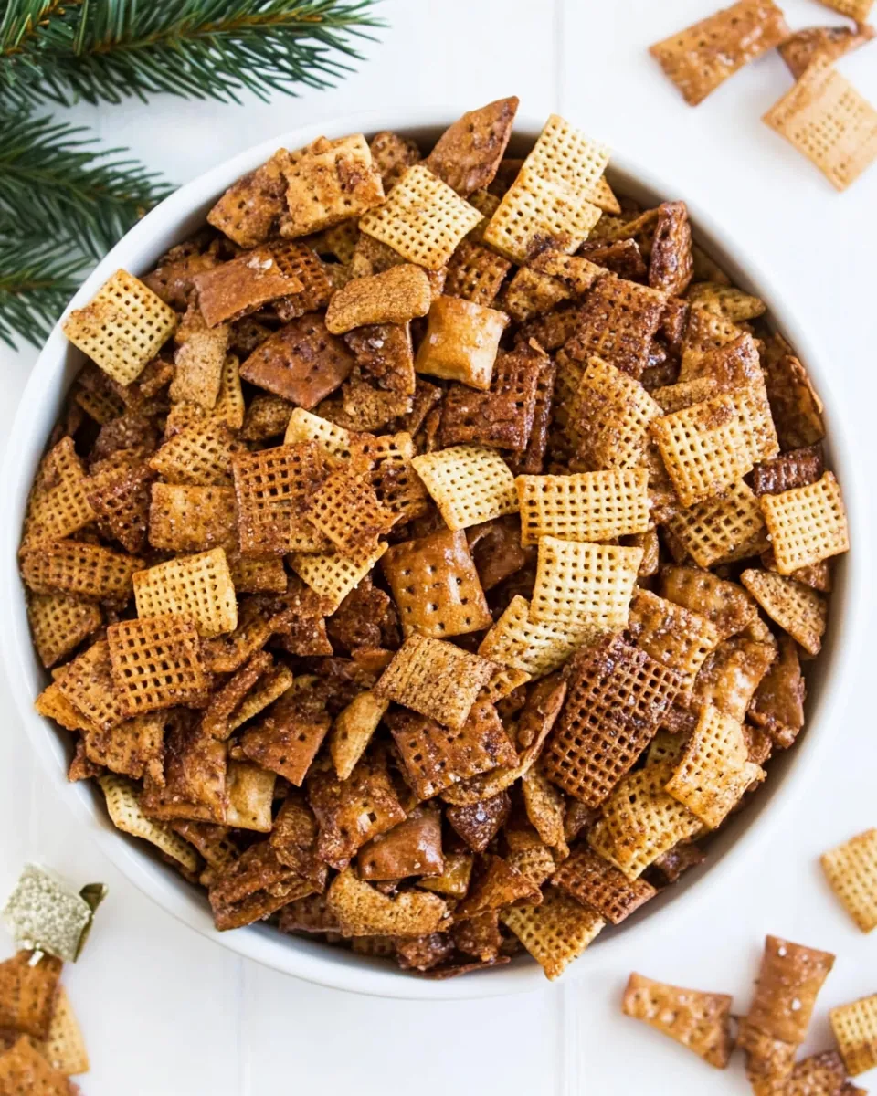Moms Secret Christmas Eve Chex Mix