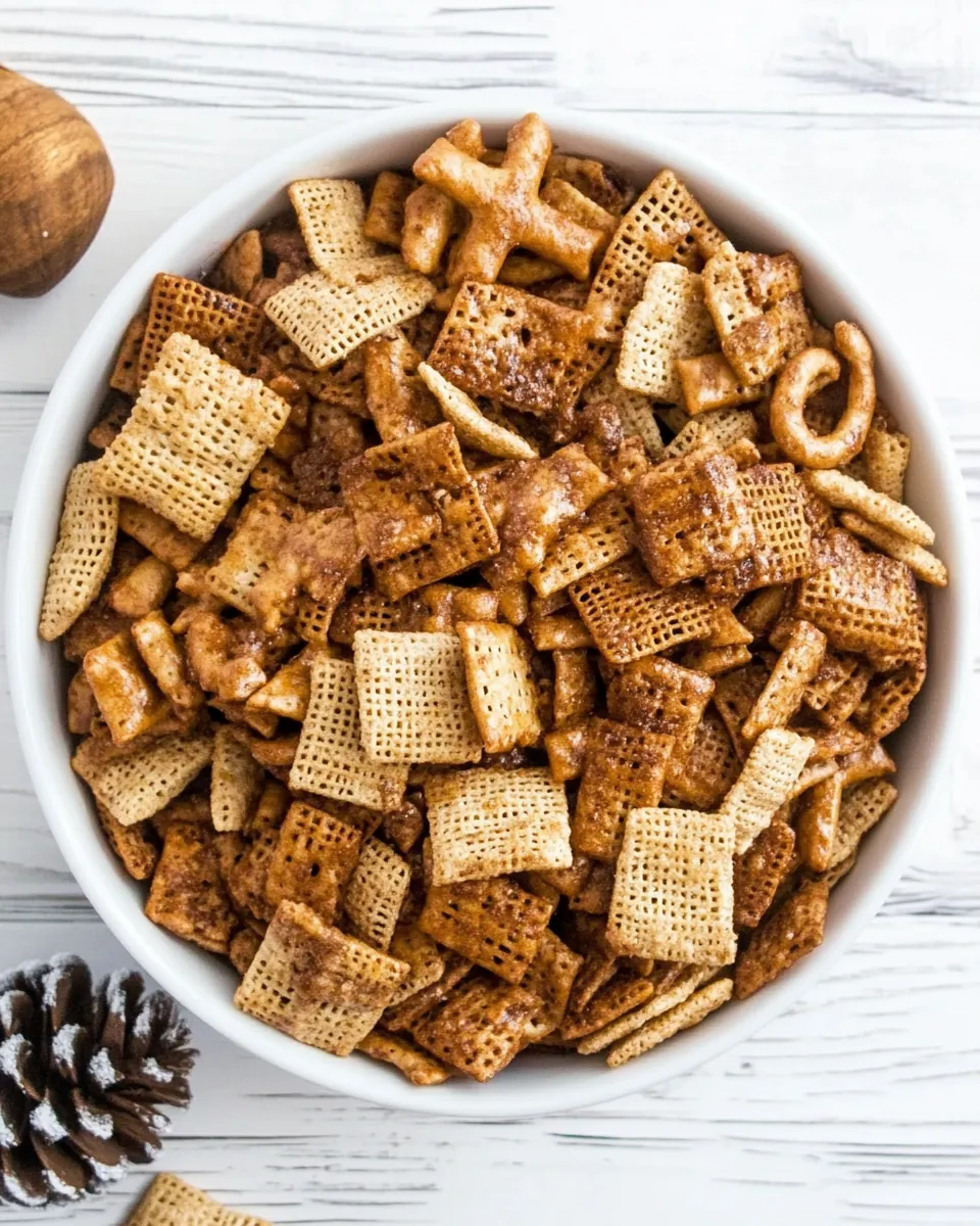 Moms Secret Christmas Eve Chex Mix