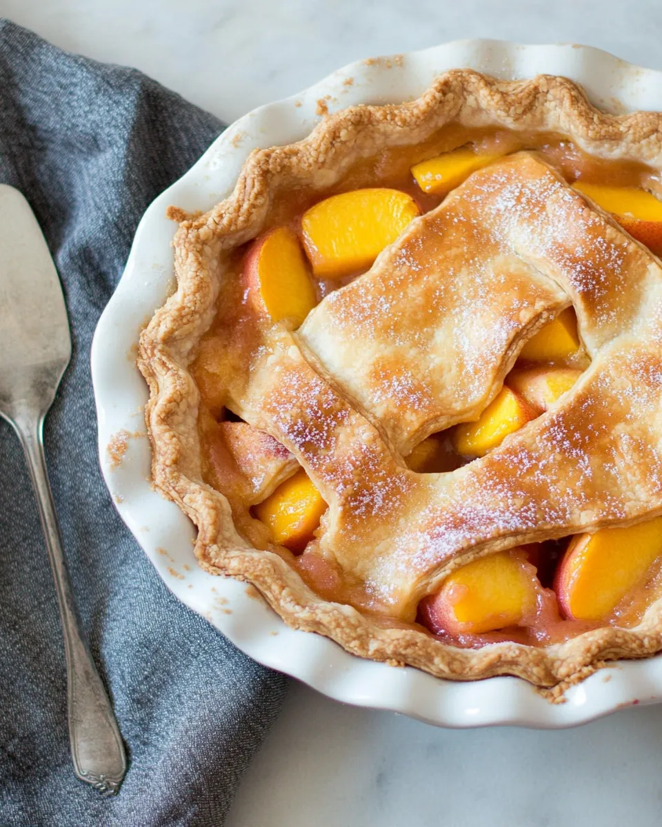 Mountain Fresh Peach Pie