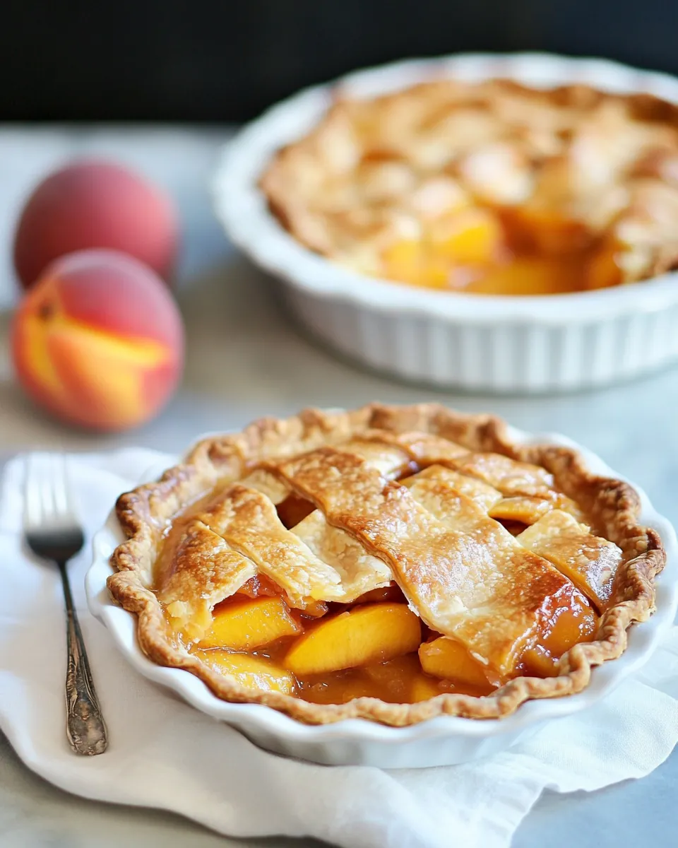 Mountain Fresh Peach Pie