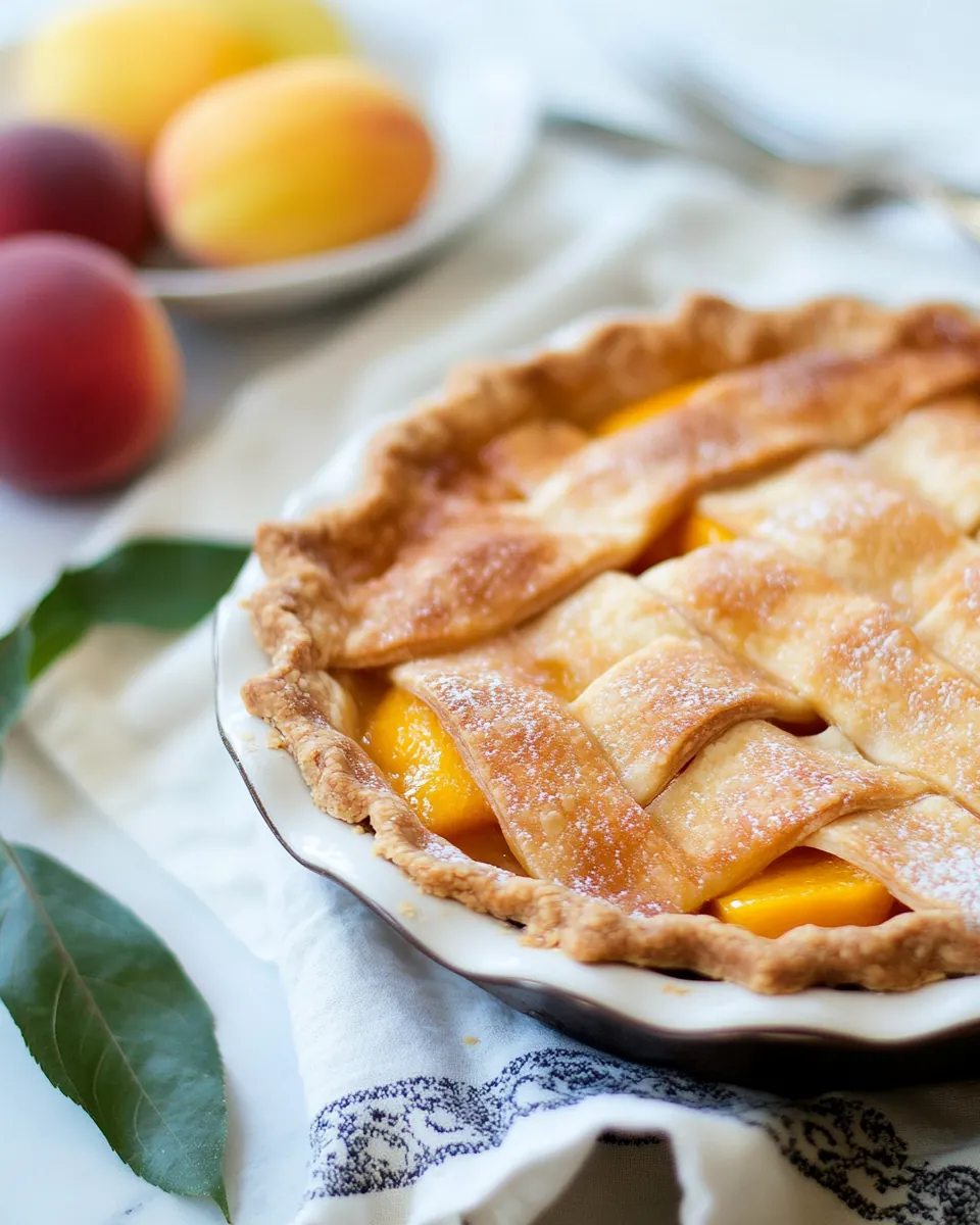 Mountain Fresh Peach Pie