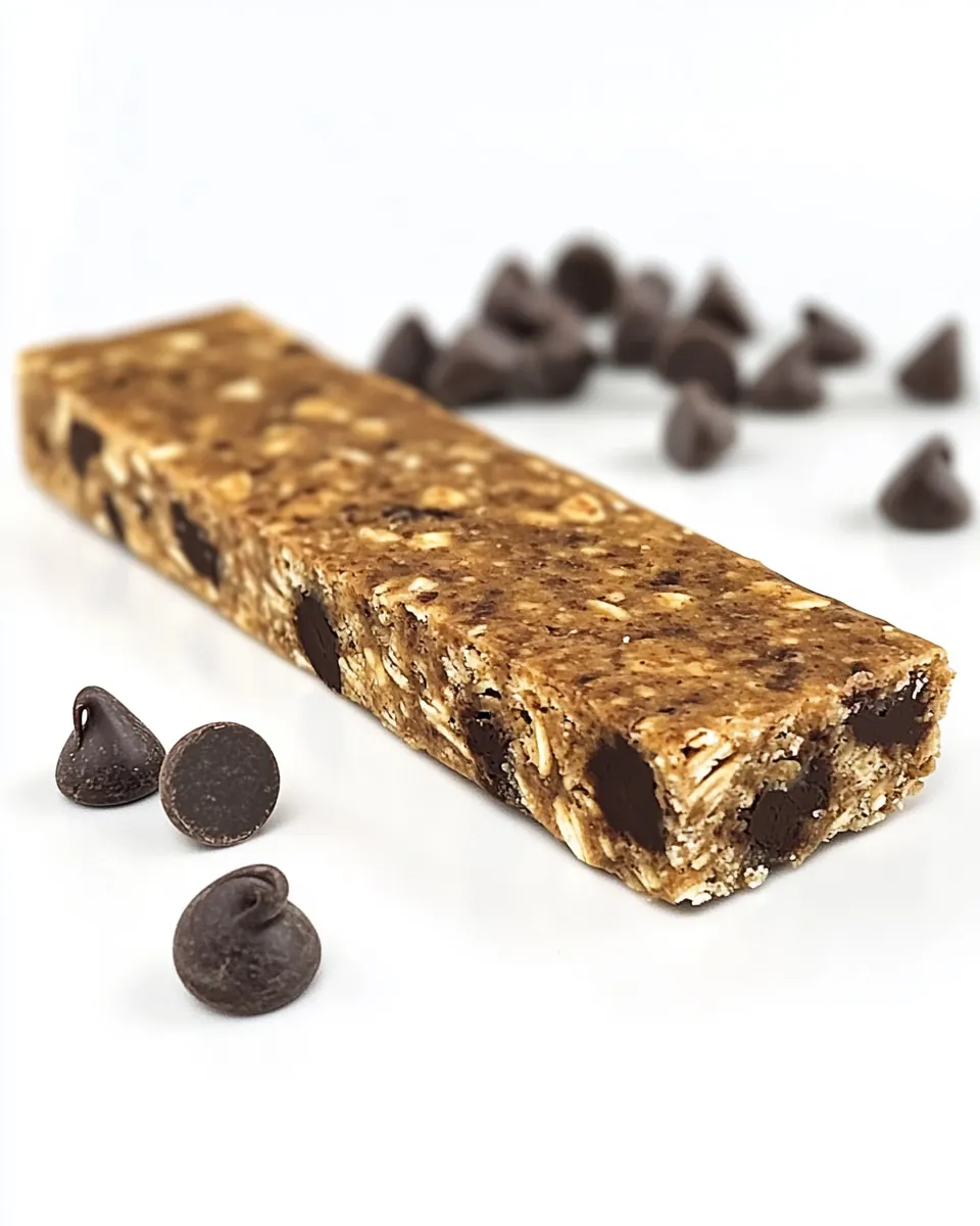 No Bake Chocolate Chip Protein Bars