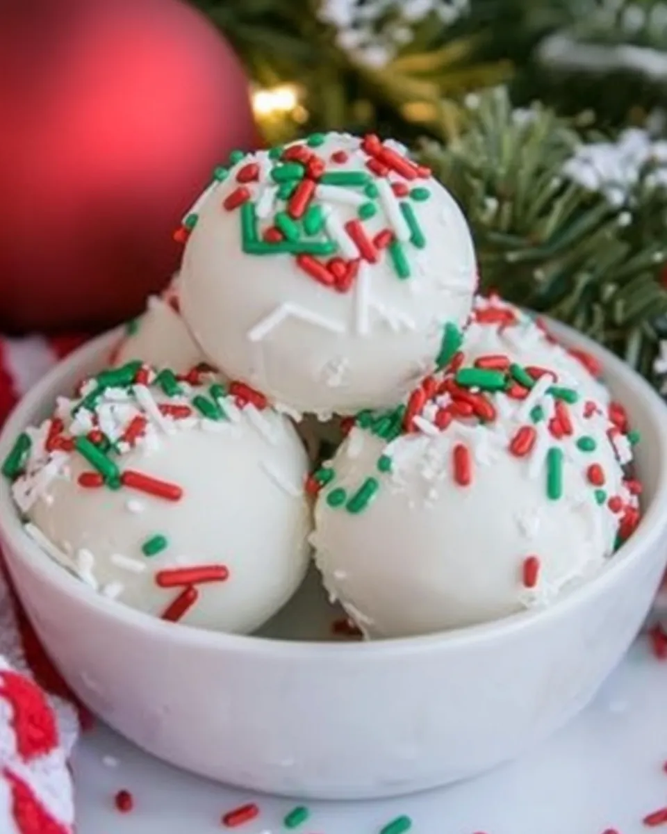 No Bake Christmas Oreo Balls