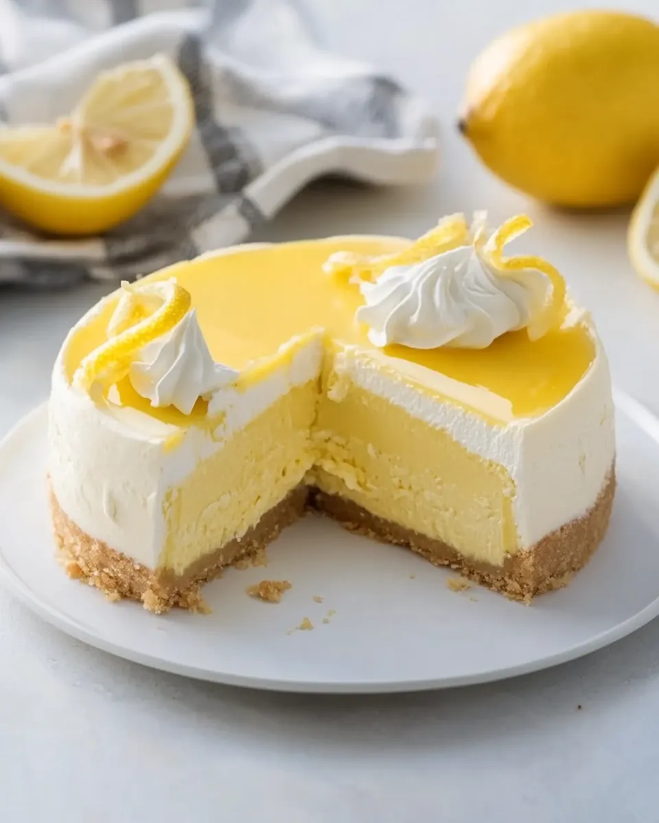 No Bake Lemon Cheesecake