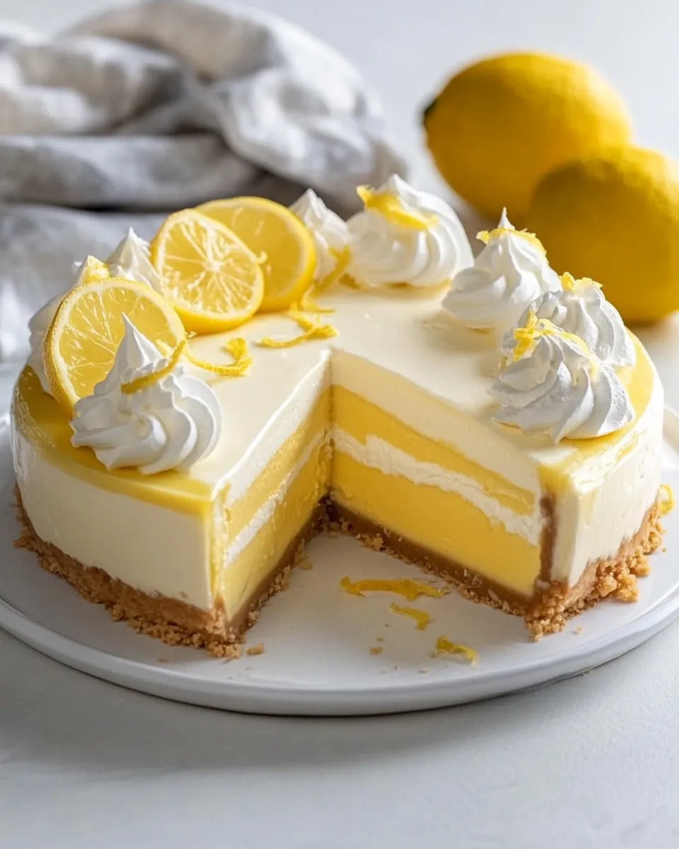 No Bake Lemon Cheesecake