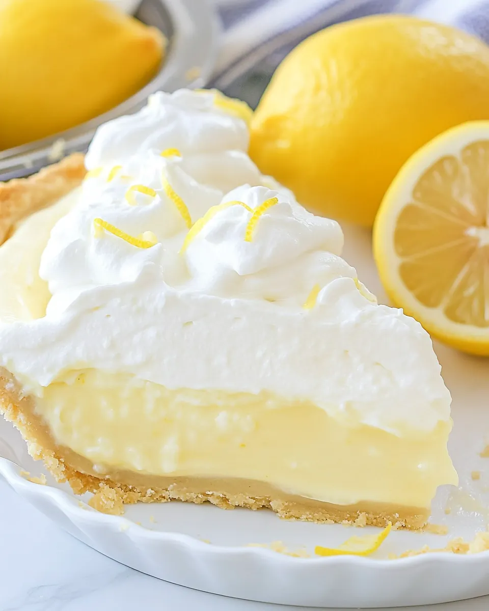 No Bake Lemon Cream Pie