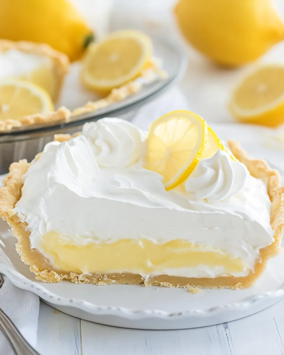No Bake Lemon Cream Pie