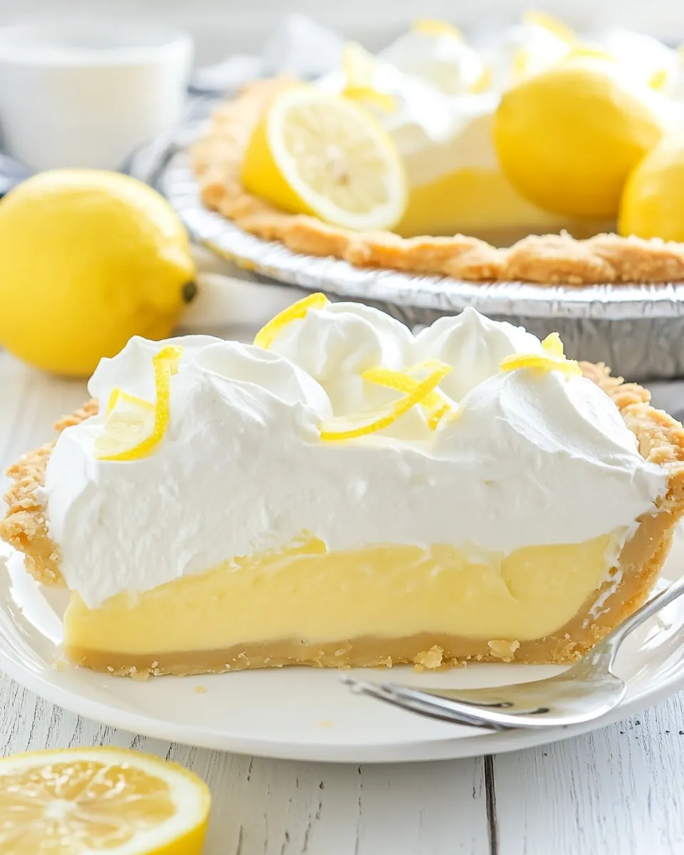 No Bake Lemon Cream Pie