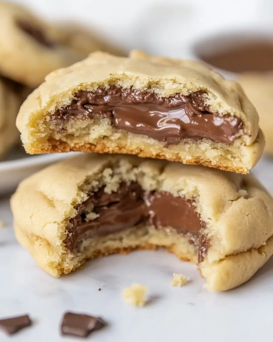Nutella Stuffed Cookies
