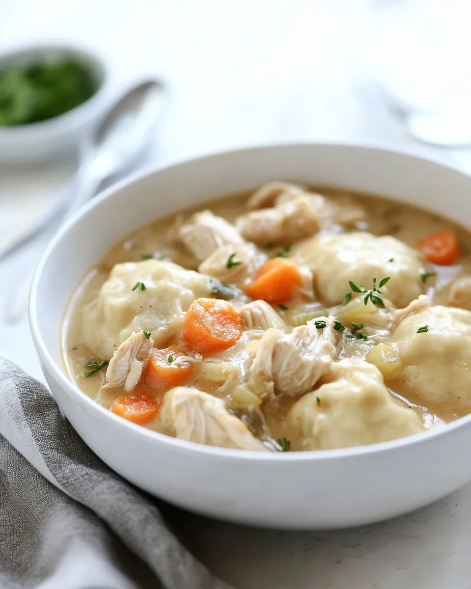 Old Fashioned Chicken and Dumpling Recipe