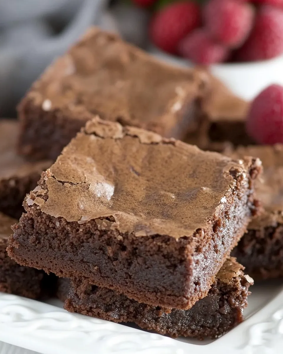 One Bowl Fudgy Brownies