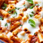 One Pan Baked Ziti Skillet