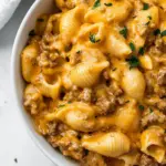 One Pot Cheesy Beef and Shells