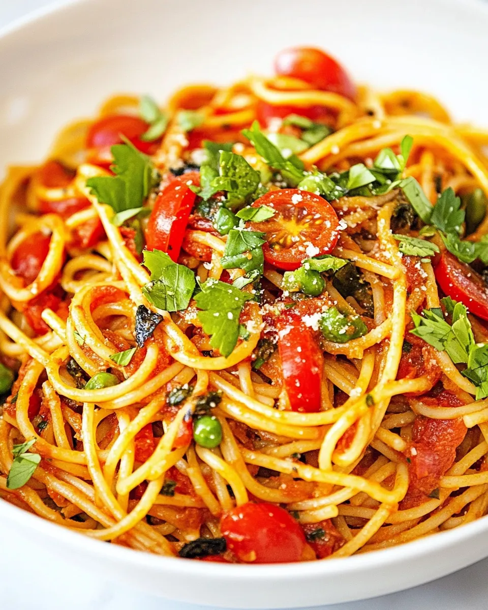 One Pot Spaghetti Puttanesca