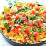 One Skillet Cheesy Chicken Nacho Supreme