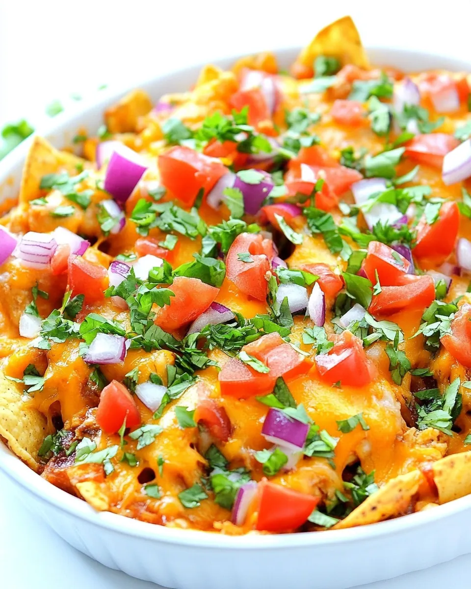 One Skillet Cheesy Chicken Nacho Supreme
