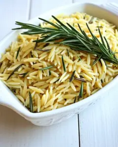 Orzo with Lemon and Rosemary